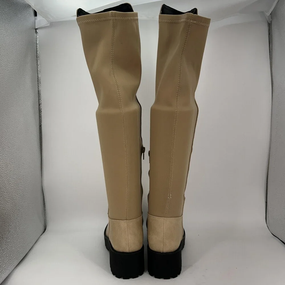 Dirty Laundry Boots Womens Size 6 Manifest Platform Over The Knee Lug Sole